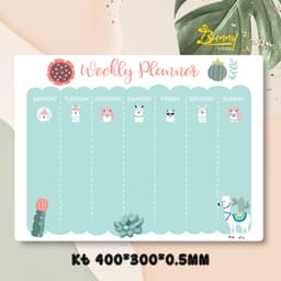 Bảng nam châm ghi chú trang trí tủ lạnh Weekly Planer 6