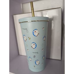 Ly  cốc giữ nhiệt hình gấu Lotso dung tích 750ml , 500ml ,tặng kèm ống hút+cọ rửa  ống hút+túi  đựng ly trong suốt 6