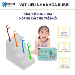 Hộp 50 cái  Tăm chỉ nha khoa cho người lớn vệ sinh chăm sóc răng miệng 1