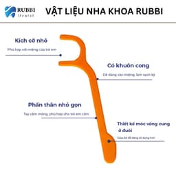 Hộp 50 cái  Tăm chỉ nha khoa cho người lớn vệ sinh chăm sóc răng miệng 4