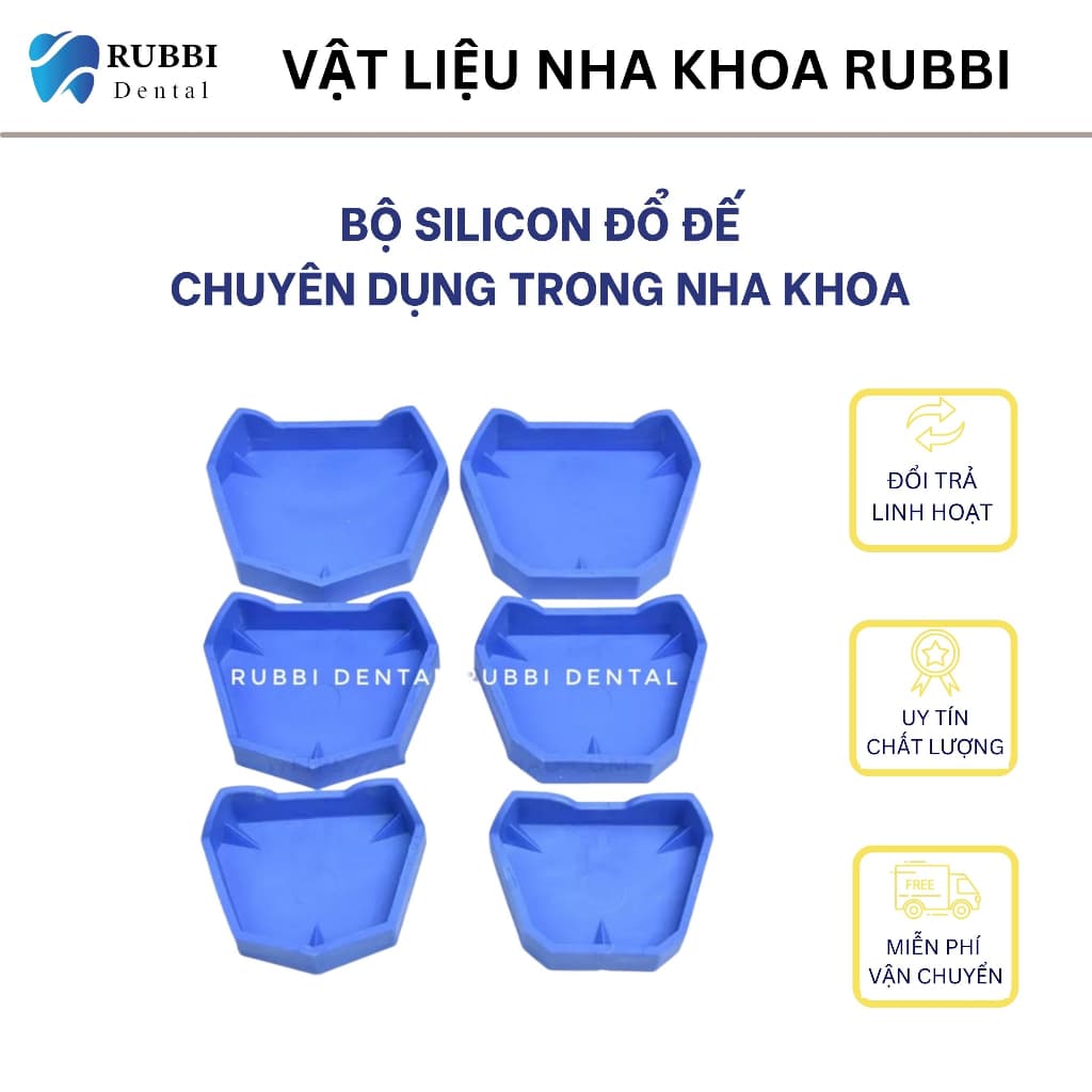 Bộ Silicon đổ đế thạch cao dùng trong nha khoa