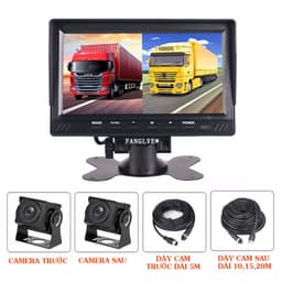 Camera Hành Trình Xe Tải Màn Hình 7 Inch AHD1080P Hiển Thị Đồng Thời Phía Trước,Phía Sau 5