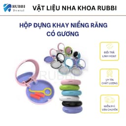 Hộp đựng khay niềng răng, invisalign, hàm duy trì chỉnh nha có gương 1