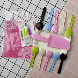 Bộ dao dĩa thìa cắt bánh sinh nhật 6