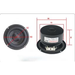 Loa SOUNDHITS SW Siêu trầm / Mid bass 3inch 4Ω 35W Nón Sợi Carbon 3