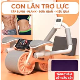 🔥 Thanh Lý Xả Kho | Con Lăn Tập Cơ Bụng 2 Bánh Trợ Lực Tự Động Kéo Về(Màu Vàng Cam ) Nhanh tay kẻo hết 4