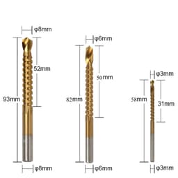 【HCM 24H/Giảm giá】Bộ 6 mũi khoan tháp đa năng - Mũi khoan cưa đa năng thép gió HSS mạ Titan siêu bền 9