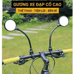 Gương xe đạp, gương xe đạp thể thao CỔ DÀI uốn dẻo GX03 2
