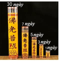 1 cặp nến bơ XinXin Hong loại 1 - nến cháy 1 ngày 5