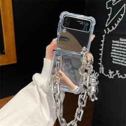 [CÓ SẴN] Ốp Z Flip 8 - Z Flip6 - Flip4 - Flip7 - Flip4 5G tráng gương chống sốc kèm dây xích bạc cá tính và tag treo 7