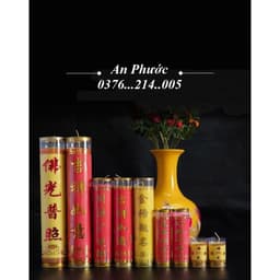 1 cặp nến bơ XinXin Hong loại 1 - nến cháy 1 ngày 8