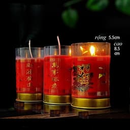 1 cặp nến bơ XinXin Hong loại 1 - nến cháy 1 ngày 1