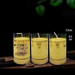 1 cặp nến bơ XinXin Hong loại 1 - nến cháy 1 ngày 2
