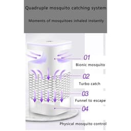 Đèn Bắt Muỗi, Máy Bắt Muỗi Diệt Côn Trùng Thông Minh Kiêm Đèn Ngủ Cao Cấp Có Quạt Hút Cổng Sạc USB Toàn AMIZIN 9