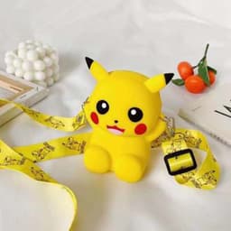 [Lớn, vừa điện thoại] Túi xách đeo chéo silicon hình pikachu thời trang dễ thương 5