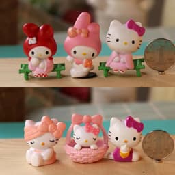 Set 6 mô hình Hello Kitty siêu dể thương 3