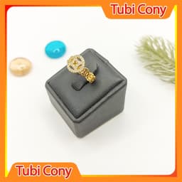 Nhẫn nữ đồng tiền kiểu nhỏ dáng hàn quốc -Tubi Cony - 18323 4