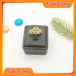 Nhẫn nữ đồng tiền kiểu nhỏ dáng hàn quốc -Tubi Cony - 18323 3