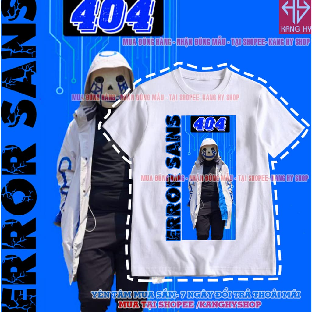 Áo thun Error Sans 404 - Pháp Sư Gangster  Vải Thái -In Theo Yêu Cầu F560 Kanghyshop