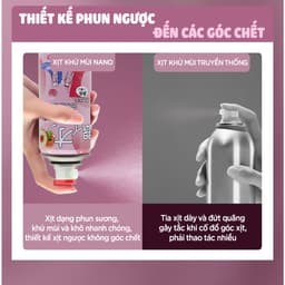 Chai xịt khử mùi hôi giày dép công nghệ nano bạc Ag+ Shoes 2h 1 lọ 260ml, bình làm thơm. 5