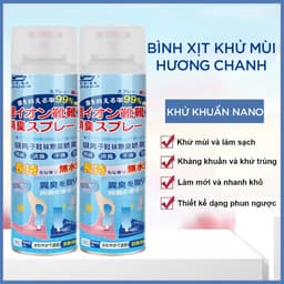 Chai xịt khử mùi hôi giày dép công nghệ nano bạc Ag+ Shoes 2h 1 lọ 260ml, bình làm thơm. 8