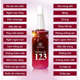 Dưỡng Da 123 Duyên Thị Bách Y Sâm - SERUM DƯỠNG CẤP ẨM PHỤC HỒI LÀM DỊU DA - Chai 10ml 7
