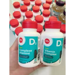 (Bill Canada) Viên uống D3 complex Life brand Canada 60 viên D3 Life 3