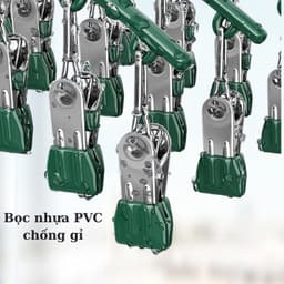 Sét 5 Móc 10 Kẹp Treo Quần Áo, Đồ Lót Chống Trượt Chống Gió. Móc Phơi Đồ Có Khóa Chống Rơi Bằng Thép Không Gỉ 2