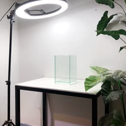 Bể Cá Mini Hình Trụ Đứng 15x15x25cm Nâng Đáy 2cm | RF Aquarium 2