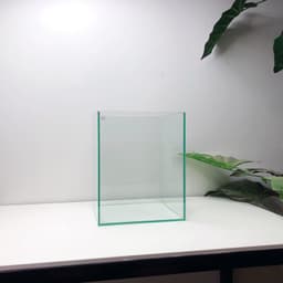 Bể Cá Mini 20x20x25cm Hình Trụ Đứng Mài Vi Tính Dán Dấu Keo | RF Aquarium 5