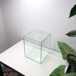 Bể Cá Mini 20x20x25cm Hình Trụ Đứng Mài Vi Tính Dán Dấu Keo | RF Aquarium 3