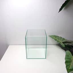 Bể Cá Mini 20x20x25cm Hình Trụ Đứng Mài Vi Tính Dán Dấu Keo | RF Aquarium 4