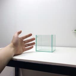 Bể Cá Nhỏ Kích Thước 10x10x10cm Nuôi Cá Betta, Trồng Cây Bán Cạn, Sen Đá | RF Aquarium 5