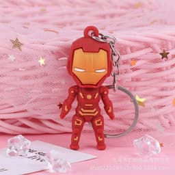 Móc khóa silicon 3D siêu nhân nhện Marvel người sắt đội trưởng mỹ dễ thương 7
