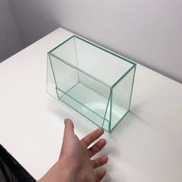 (Update Bản Sillicon Đen) Bể Terrarium Kích Thước 18x9x16cm Mở Cửa Phía Trước 7