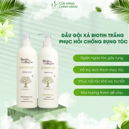 Dầu gội xả Biotin Collagen Voudioty 500 - 1000ml giảm rụng tóc, phục hồi, giảm gàu 6