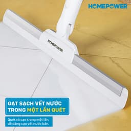Cây Gạt Nước Sàn Nhà Đa Năng Homepower - Chổi Gạt Kính Lưỡi Gạt Silicon Xoay 180 Độ 4