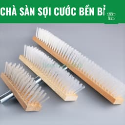 Chổi Chà Sàn Chổi Sợi Cước Cán Dài Chà Sàn Công nghiệp Vệ Sinh Sân Vườn Kích Thước 27cm 30cm 50cm 80cm Dễ Dàng Sử Dụng 5
