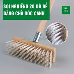 Chổi Chà Sàn Chổi Sợi Cước Cán Dài Chà Sàn Công nghiệp Vệ Sinh Sân Vườn Kích Thước 27cm 30cm 50cm 80cm Dễ Dàng Sử Dụng 7