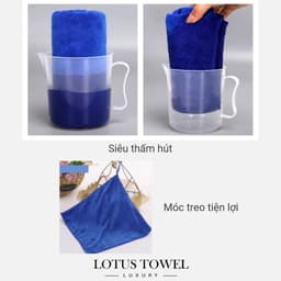 Khăn lau xe, Spa 30x30cm LOTUS TOWEL 100% Microfiber Cao Cấp Mềm Mịn Thấm Hút Không Ra Màu 4