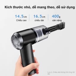 Máy Hút Bụi Mini Cầm Tay Không Dây Sạc Tích Điện - Hút Bụi Cầm Tay Mini Hút Bụi Ô Tô Giường Nệm Tiện Nghi Nhỏ Gọn 1
