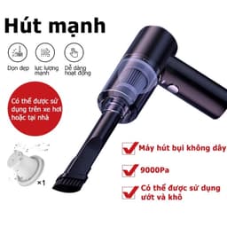 Máy Hút Bụi Mini Cầm Tay Không Dây Sạc Tích Điện - Hút Bụi Cầm Tay Mini Hút Bụi Ô Tô Giường Nệm Tiện Nghi Nhỏ Gọn 7