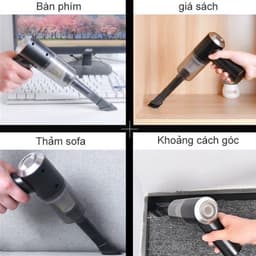 Máy Hút Bụi Mini Cầm Tay Không Dây Sạc Tích Điện - Hút Bụi Cầm Tay Mini Hút Bụi Ô Tô Giường Nệm Tiện Nghi Nhỏ Gọn 3
