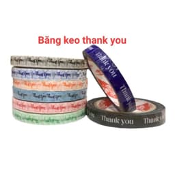( combo 5 cuộn)Cuộn băng keo thank you 2