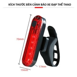 Đèn hậu xe đạp, đèn cảnh báo xe đạp thể thao DH04 3