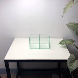 Bể Cá Mini Nuôi Cá Betta 24x12x14cm 2 Ngăn Cố Định | RF Aquarium 3