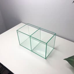 Bể Cá Mini Nuôi Cá Betta 24x12x14cm 2 Ngăn Cố Định | RF Aquarium 9
