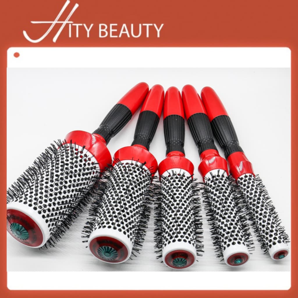 Lược sấy tóc tròn tạo kiểu, uốn phồng tóc xoăn cực dễ dành cho Makeup chuyên nghiệp - Hity Beauty