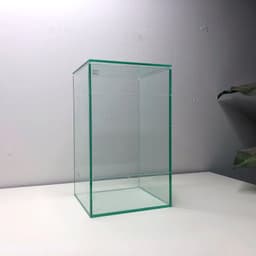 Bể Kính Terrarium, Bể Trồng Cây Bán Cạn Kích Thước 15x15x25cm (Update Bản Sillicon Đen) 5