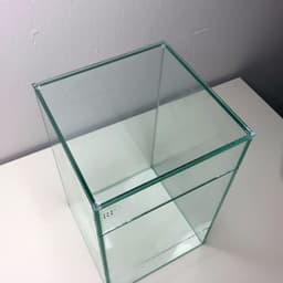 Bể Kính Terrarium, Bể Trồng Cây Bán Cạn Kích Thước 15x15x25cm (Update Bản Sillicon Đen) 6